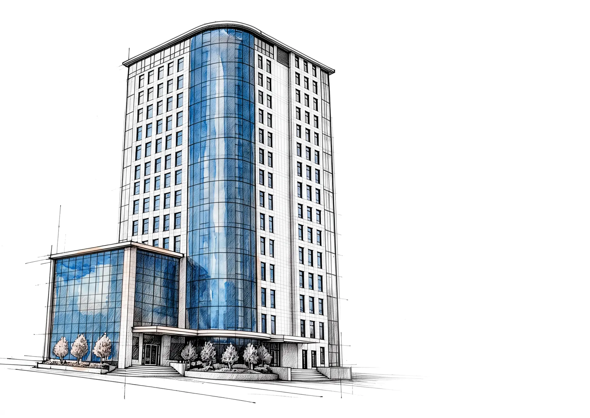 PRIME Business Center — building sketch